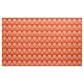 Tissu L'art déco Shell modèlent, mandarine (Yard)