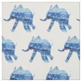 Tissu L'Art Eléphant Cute Mandala (Échantillon)