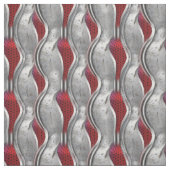 Tissu L'aspect Gras métal 3D gris rouge texture (Échantillon)