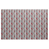 Tissu L'aspect Gras métal 3D gris rouge texture (Fat Quarter)