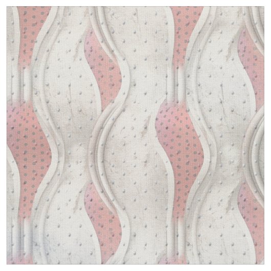 Tissu L'aspect Gras métallique 3D Crème Rouge texture (Fermer)