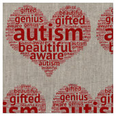 Tissu L'autisme est beau (Fermer)