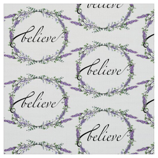 Tissu Lavande et Eucalyptus (Échantillon)