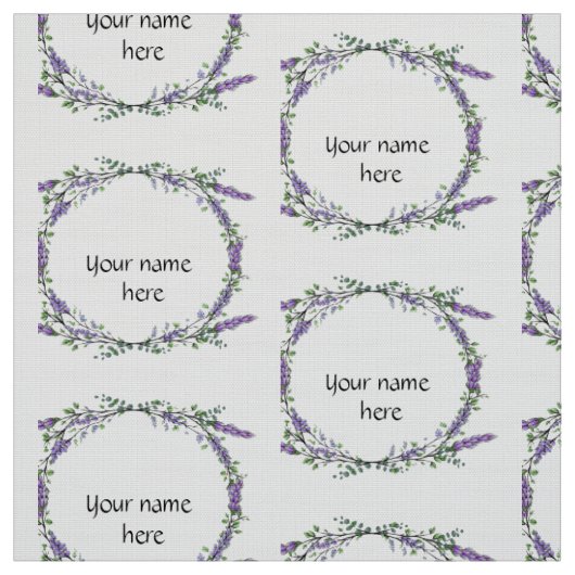 Tissu Lavande et Eucalyptus (Échantillon)