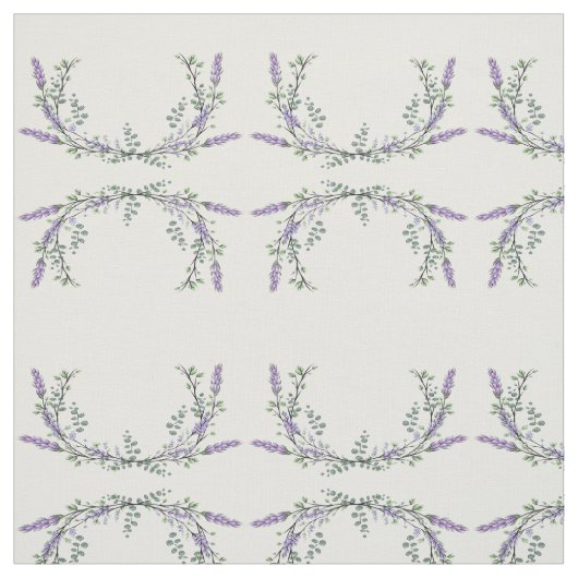 Tissu Lavande et Eucalyptus (Échantillon)
