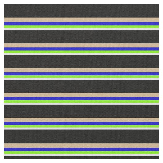 Tissu Lavande, Vert, Bleu, Tan & Motif noir (Fermer)