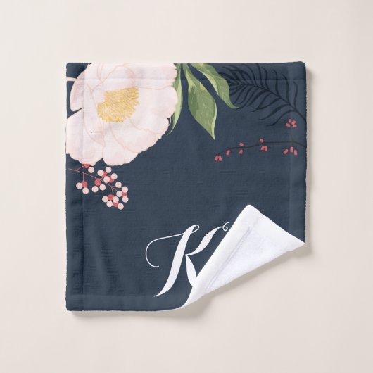 Tissu lavé personnalisé bébé cosmos rose sur la ma (Gant de toilette)