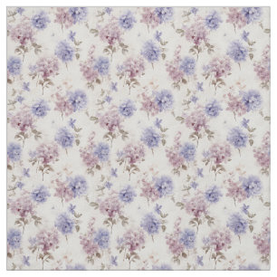 Tissu Lavender Hydrangea Élégance Vintage