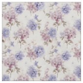 Tissu Lavender Hydrangea Élégance Vintage (Détail)