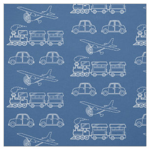 Tissu L'avion, le train et la voiture conçoivent