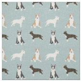 Tissu le bleu clair du taureau terrier (Échantillon)