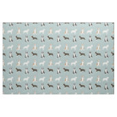 Tissu le bleu clair du taureau terrier (Fat Quarter)