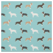 Tissu le bleu clair du taureau terrier (Échantillon)