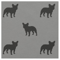Le bouledogue français silhouette le motif de