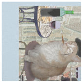 Tissu Le Cat du Café (Fermer)