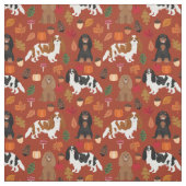 Tissu Le Cavalier le roi Charles Spaniel tombe (Échantillon)