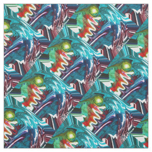 Tissu Le chaos dans la nature