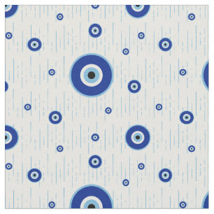 Tissu Le charme traditionnel des yeux nazes bleus