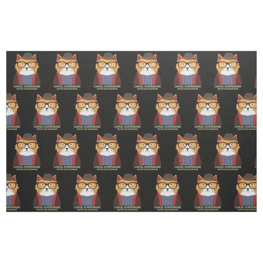 Tissu Le chat de Schrodinger (Fat Quarter)