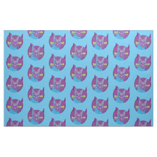Tissu Le chat de Schrodinger, artistique
