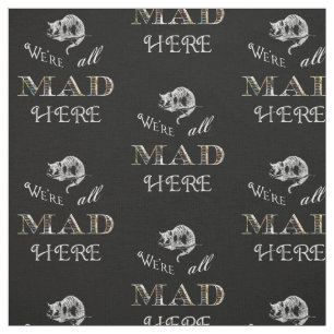 Tissu Le Cheshire Cat Mad Alice au pays des merveilles