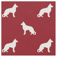 Le chien de berger allemand silhouette le motif de