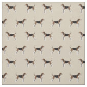 Tissu Le chien du Coonhound en marche (Échantillon)