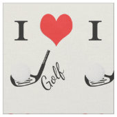 Tissu Le coeur du golf (Fermer)