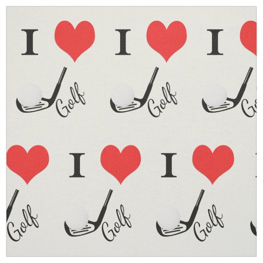 Tissu Le coeur du golf (Échantillon)