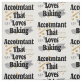 Tissu Le comptable aime la cuisine (Échantillon)