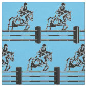 Tissu Le concours hippique sautent (Échantillon)