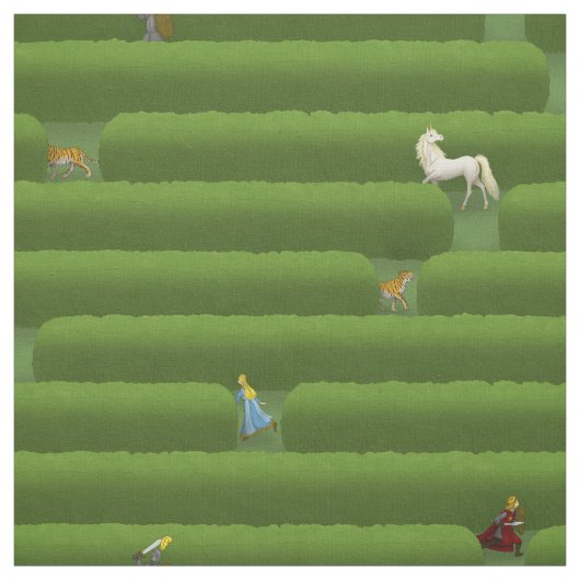 Tissu Le conte de verdure Maze (Échantillon)