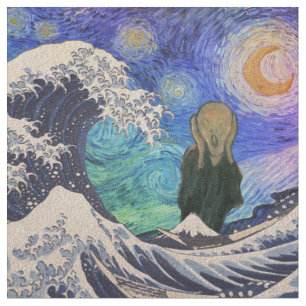 Tissu Le cri de la nuit étoilée