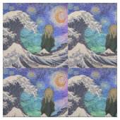 Tissu Le cri de la nuit étoilée (Échantillon)