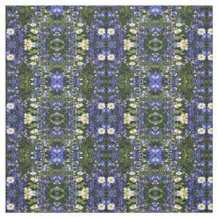 Tissu Le Delphinium bleu dans les jardins