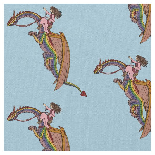 Tissu Le dragon arc-en-ciel (Fermer)