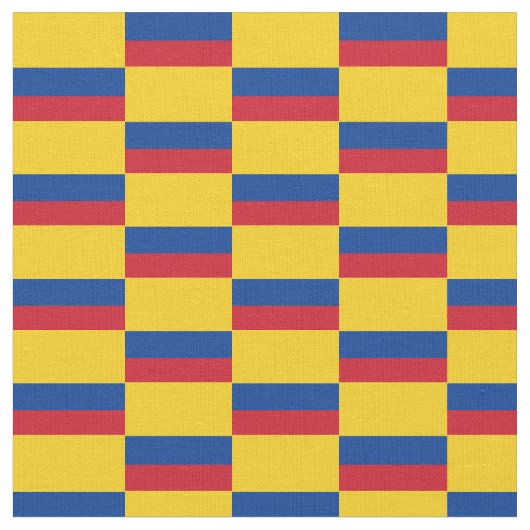 Tissu Le drapeau colombien et la mode branchée (Fermer)
