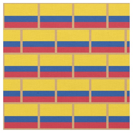 Tissu Le drapeau colombien et la mode colombienne Fabric (Fermer)