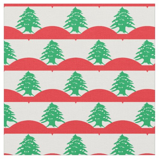 Tissu Le drapeau libanais et la mode libanaise (Fermer)