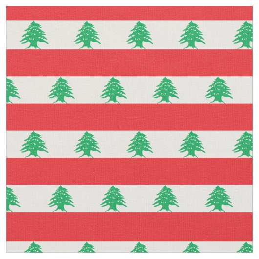 Tissu Le drapeau libanais et la mode libanaise (Fermer)