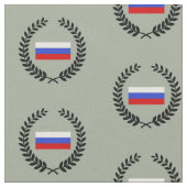 Tissu Le drapeau russe (Fermer)