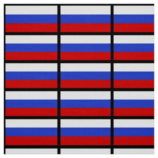 Tissu Le drapeau russe (Échantillon)