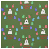 Tissu Le fantôme de Noël présente drôle (Échantillon)