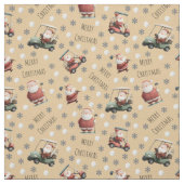 Tissu Le golf Père Noël sur le sable (Échantillon)