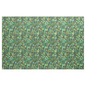 Tissu Le jaune vert a couvert de tuiles la copie carrée (Yard)