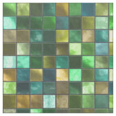 Tissu Le jaune vert a couvert de tuiles la copie carrée (Fermer)