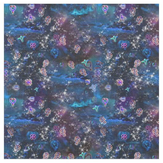 Tissu Le langage de la lumière (Fermer)