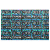 Tissu Le long collage moderne fait sur commande nommé (Fat Quarter)