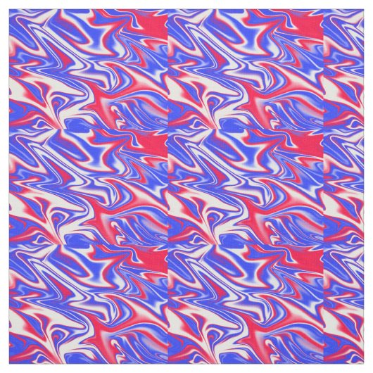 Tissu "Le marbre rouge, blanc et bleu" (Échantillon)