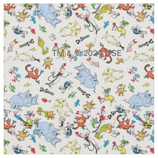 Tissu Le monde du Dr Seuss Motif (Fermer)